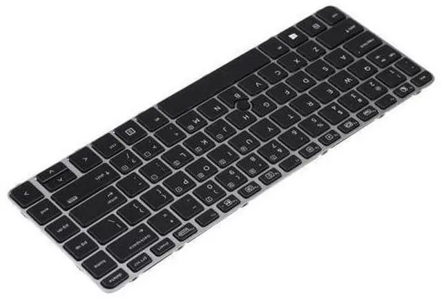 Alt view image 3 of 4 - For HP EliteBook 840 G3 US Version Keyboard with Backlight and Pointing(Silver)