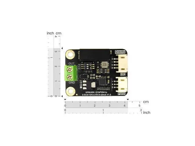 Alt view image 2 of 5 - Gravity: GP8630N I2C/PWM to ±10V / 4-20mA DAC Module (16-bit)