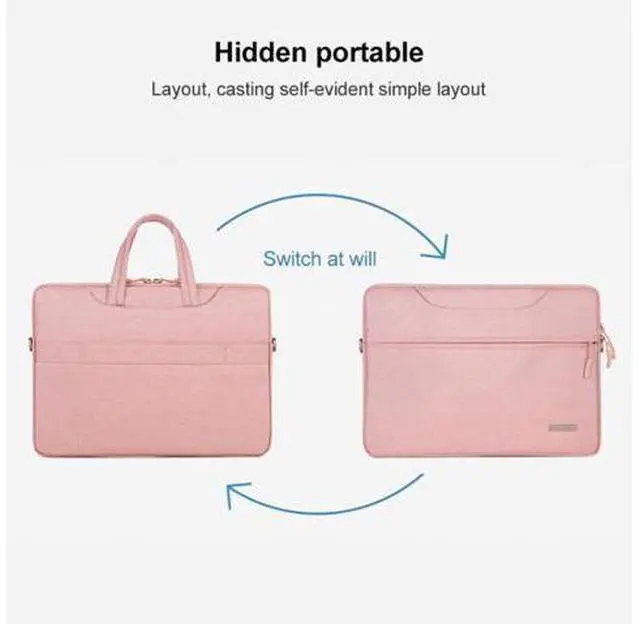 Alt view image 4 of 7 - Handbag Laptop Bag Inner Bag with Shoulder Strap, Size:15.6 inch 15.6 inch (Pink)