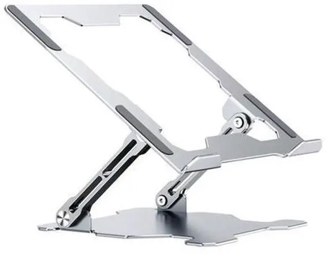 Main image of Integrated Foldable Laptop Stand Hollow Heat-Dissipating Flat Desktop Stand(Moon Silver)