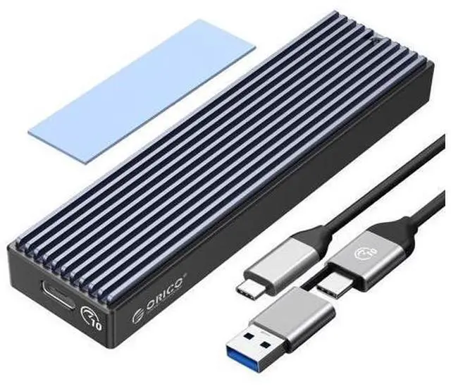 Main image of M.2 NVMe SATA SSD Enclosure, USB 3.1 Gen 2 (10 Gbps) to PCI-E 6Gbps NGFF M-Key / B+M Key SSD Case M.2 Reader Support UASP for Size 2230/2242/2260/2280 SSDs Diskless (M2PVM)