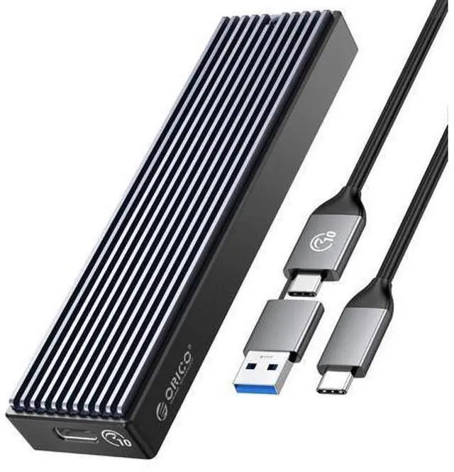 Main image of M.2 NVMe SSD Enclosure, USB 3.1 Gen 2 (10 Gbps) PCIe External Adapter NVMe Case for 2230/2242/2260/2280 M.2 SSD up to 8TB, UASP Supported - M2PV