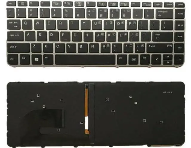 Main image of New Backlit Keyboard for HP EliteBook 840 G3 840 G4 745 G3 745 G4 848 G3, P/N 901042-001 903008-001 836308-001 6037B0126901 Silver Frame US Layout Laptop Keyboard (not with Pointer)