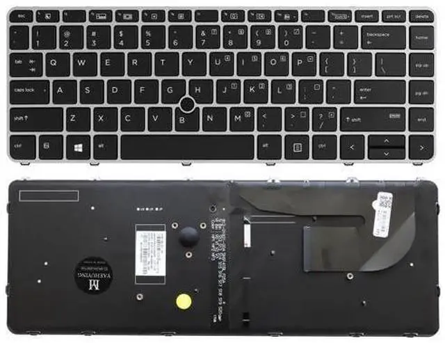 Main image of New Backlit Keyboard for HP EliteBook 840 G3 840 G4 745 G3 745 G4 848 G3, P/N 901042-001 903008-001 836308-001 6037B0126901 Silver Frame US Layout Laptop Keyboard (not with Pointer)