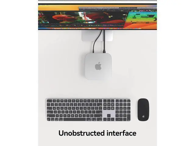 Alt view image 4 of 7 - Silicone Case for Apple Mac mini M4, Protective Cover, All-Round Protection Sleeve, Anti-Slip & Shockproof, Soft Matte Finish Shell, Lightweight, Durable & Heat-Resistant, White, TP24-2