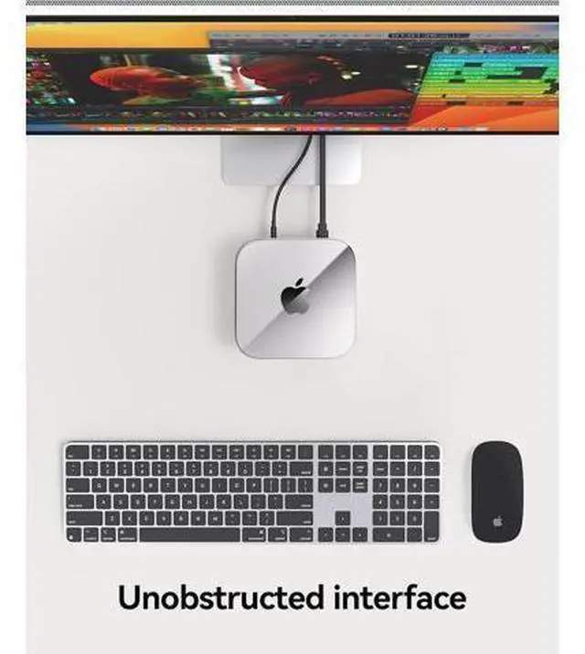 Alt view image 4 of 7 - TPU Case for Mac mini M4/M4 Pro, Compatible with Mac mini 2024 Protective Cover, Precision Fit Sleeve, Slim Shell Design, 360° Protection & Efficient Heat Dissipation, Anti-Scratch, Transparent