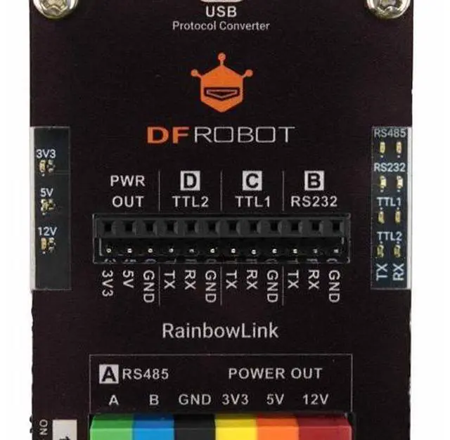 Alt view image 7 of 7 - RainbowLink 4-Channel USB to Serial Debugger Tester | RS485 / RS232 Dual TTL Converter | 12V 5V 3.3V Power Output | Professional Station for IoT, PLC Maintenance