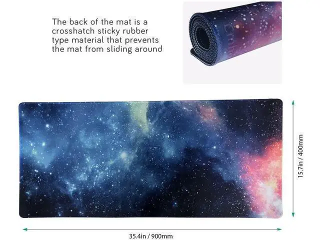 Alt view image 2 of 7 - Cmhoo XXL Professional Large Mouse Pad & Computer Game Mouse Mat (35.4x15.7x0.1IN, 90x40 sky002)