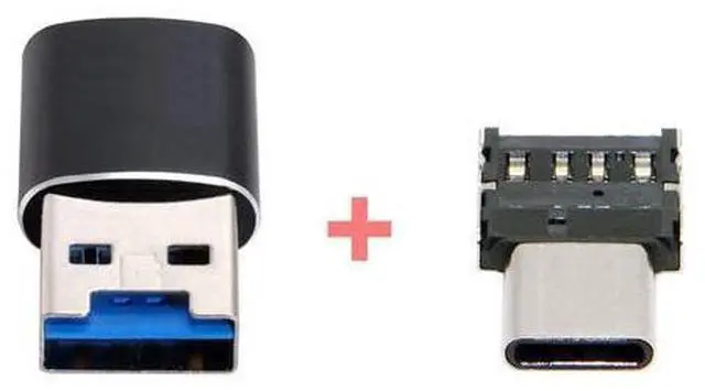 Alt view image 3 of 7 - USB 3.0 to Micro SD SDXC TF Card Reader with Micro Type-C USB-C OTG Adapter for Tablet/Cell Phone