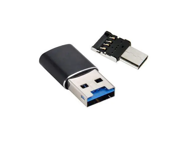 Alt view image 7 of 7 - USB 3.0 to Micro SD SDXC TF Card Reader with Micro Type-C USB-C OTG Adapter for Tablet/Cell Phone