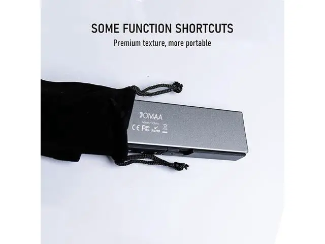 Alt view image 2 of 7 - Mini Bluetooth Foldable Keyboard Silent, Rechargeable, Aluminum Alloy Housing and Portable Folding Travel Keyboard for Phone ipad Tablet (Balck)