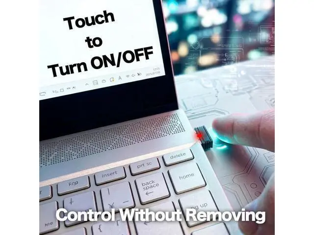 Alt view image 5 of 7 - Mouse Jiggler Undetectable Japan-Designed with Touch Switch, USB Mouse Mover, 1-Pixel Subtle Movement, Plug & Play, No Software