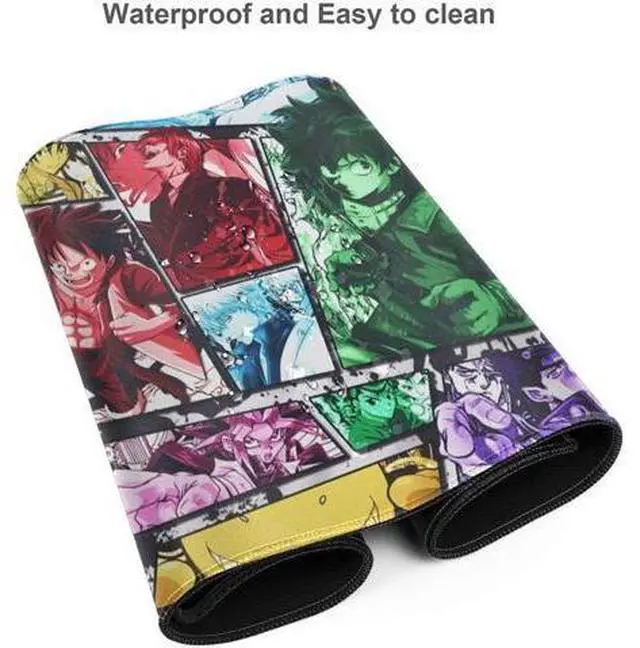 Alt view image 4 of 6 - One_Piece Mouse Pad Anime Mouse Pad Gaming Mouse Pad Large Mouse Pad Extended Desk Mat Desk Pad for Keyboard and Mouse Suitable.15.735.4 in C