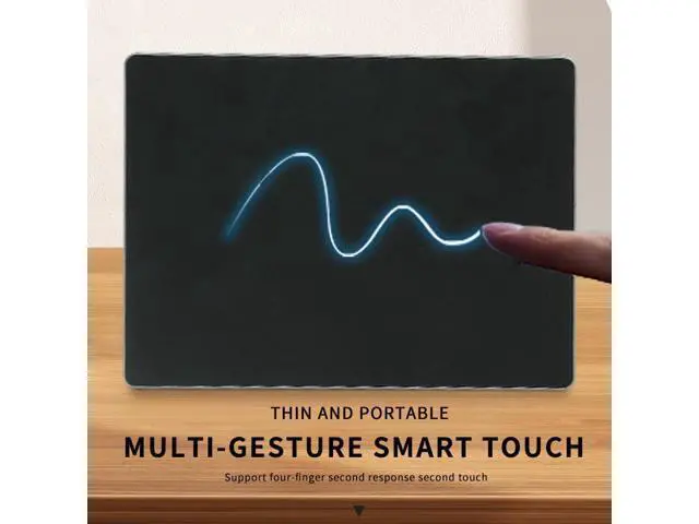 Alt view image 7 of 7 - Wired touchpad supports multi gesture control, Aluminum alloy casing and glass panel Trackpad Mouse with Multi-Touch Navigation for Windows 10/11/Linux/fedora 43 Laptop PC Notebook Computer (black)