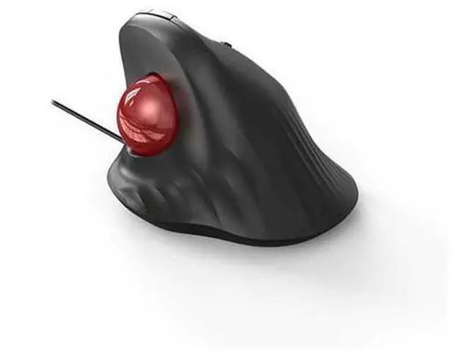 Main image of Wired Trackball Mouse 6-Button Ergonomic Design with CPI Switch (400/800/1200/1600), Red LED Indicator, 250Hz Polling Rate, Plug & Play, for PC, Laptop, Desktop (Red)
