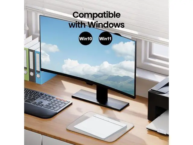 Alt view image 4 of 7 - Wired&2.4GWireless&Bluetooth Trackpad for Windows 10/11,Rechargeable Touchpad Mouse with Multi-Gesture Support for PC Laptop Computer (Silver)