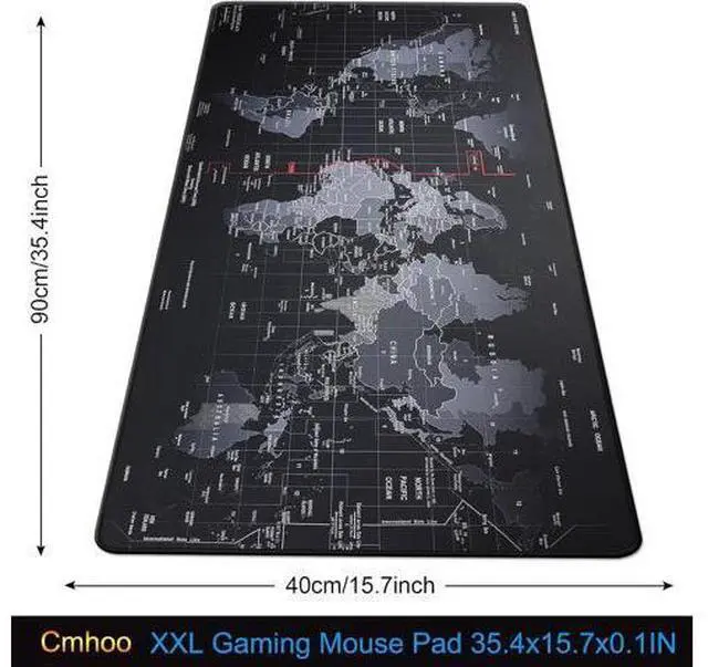 Alt view image 2 of 6 - XXL Professional Large Mouse Pad & Computer Game Mouse Mat (35.4x15.7x0.1IN, Map) (90 * 40 Map)
