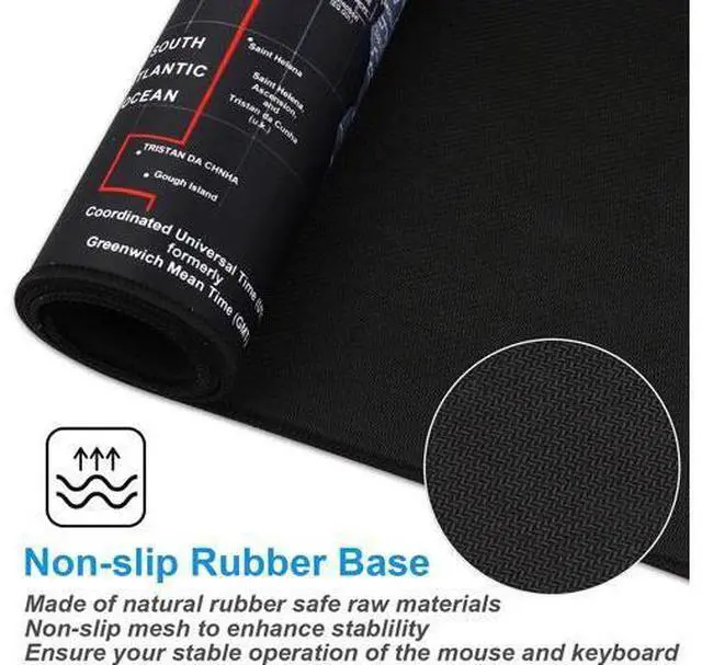 Alt view image 3 of 6 - XXL Professional Large Mouse Pad & Computer Game Mouse Mat (35.4x15.7x0.1IN, Map) (90 * 40 Map)