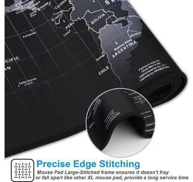 Alt view image 5 of 6 - XXL Professional Large Mouse Pad & Computer Game Mouse Mat (35.4x15.7x0.1IN, Map) (90 * 40 Map)