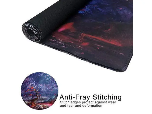 Alt view image 6 of 7 - XXL Professional Large Mouse Pad Computer Game Mouse Mat 354x157x01IN 90x40 Forest