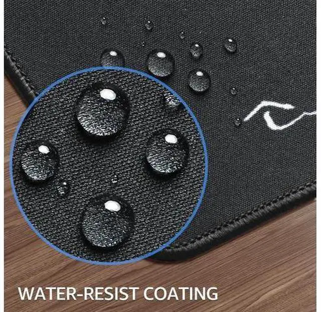 Alt view image 5 of 6 - Large Gaming Mouse Pad with Stitched Edges, Extended Mousepad with Superior Micro-Weave Cloth, Non-Slip Base, Water Resist Keyboard Pad for Gamer, Office & Home, 31.5x15.7in, Kanagawa Wave