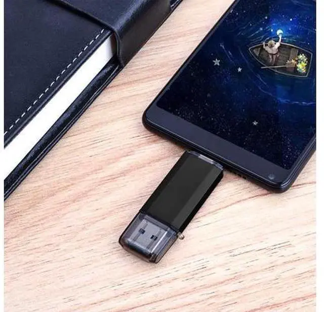Alt view image 4 of 5 - 128GB Dual Drive Go-Stick USB 3.0 + USB-C Type-C Flash Drive for Android Smartphones, Computers, MacBook, Tablets, PC (128GB, 1 Pack)