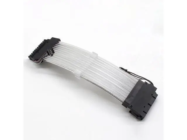 Alt view image 4 of 5 - 24Pin ATX Motherboard RGB Extension Power Supply Cable for PC Case DIY Computer Cord Custom Build Gaming Case Modding