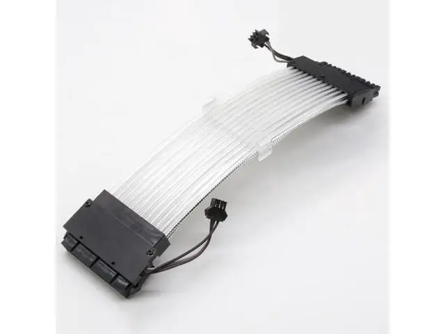 Alt view image 2 of 5 - 24Pin ATX Motherboard RGB Extension Power Supply Cable for PC Case DIY Computer Cord Custom Build Gaming Case Modding