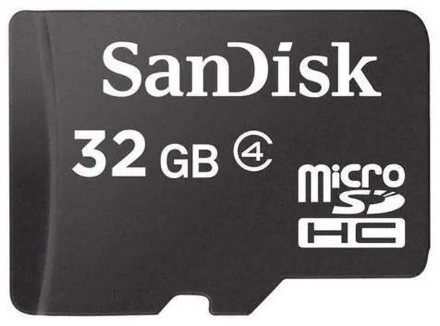 Main image of 32GB MicroSDHC Memory Card, Class 4 (Retail Package)