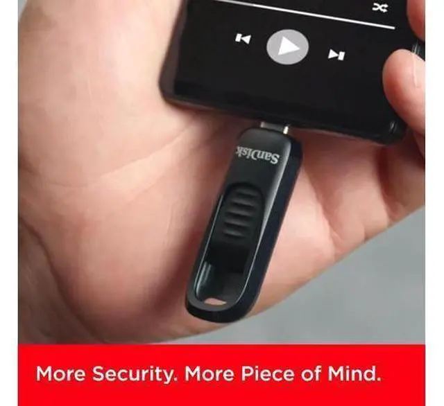 Alt view image 6 of 6 - 64GB Ultra Slider USB Type-C Flash Drive - Up to 300MB/s, USB 3.2 Gen 1, Retractable Connector - SDCZ480-064G-G46
