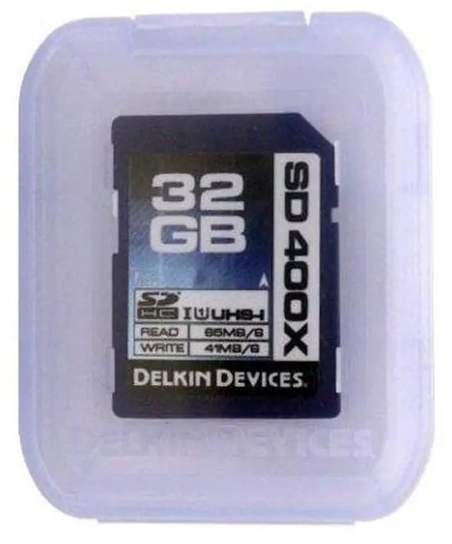 Alt view image 2 of 3 - Delkin 32GB 400X SDHC UHS-I Memory Card (DDSD400-32GB)