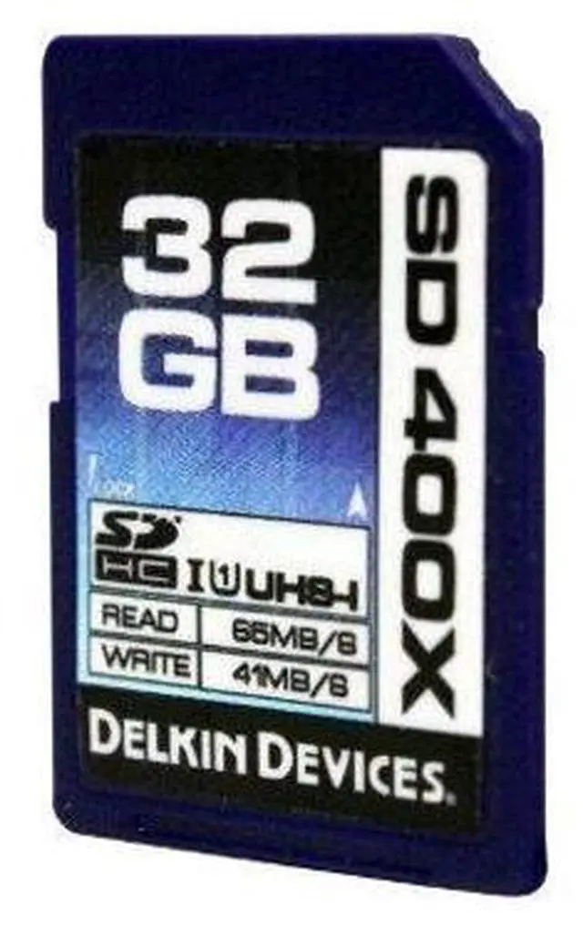 Main image of Delkin 32GB 400X SDHC UHS-I Memory Card (DDSD400-32GB)