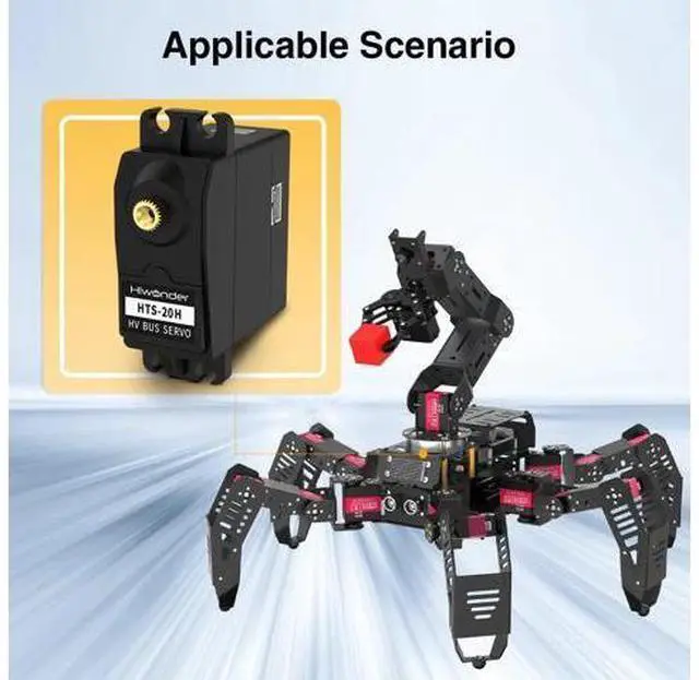 Alt view image 4 of 7 - 20KG High Torque Serial Bus Servo Three Channels Metal Gear 240°Rotation Support Temperature, Voltage and Position Feedback