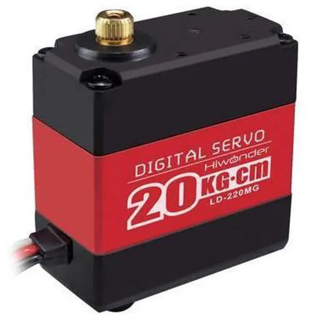 Alt view image 3 of 7 - 20KG RC Servo High Torque Servo Motors with 25T Servo Horn, Dual Ball Bearing, Aluminium Case, Metal Bracket, Waterproof Metal Gear Steering Digital Servo for RC Car Robot DIY, Control Angle 180°