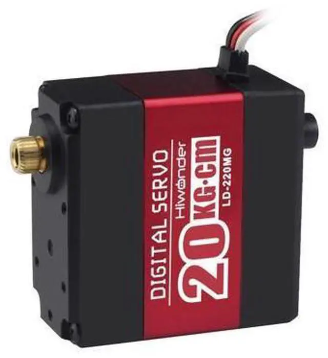 Alt view image 4 of 7 - 20KG RC Servo High Torque Servo Motors with 25T Servo Horn, Dual Ball Bearing, Aluminium Case, Metal Bracket, Waterproof Metal Gear Steering Digital Servo for RC Car Robot DIY, Control Angle 180°