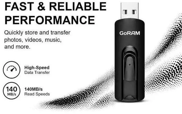 Alt view image 3 of 4 - Slider 32GB USB 3.0 Retractable Flash Drive 140MB/s Read Speeds Bulk Packaging (Pack of 1)