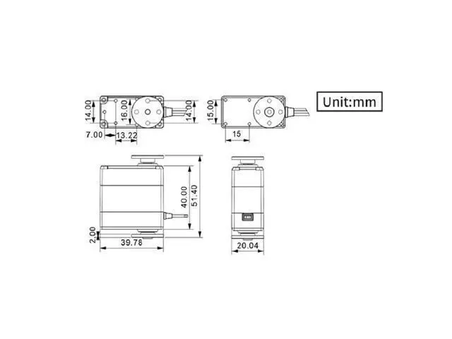 Alt view image 7 of 7 - 20KG RC Servo High Torque Servo Motors with 25T Servo Horn, Dual Ball Bearing, Aluminium Case, Metal Bracket, Waterproof Metal Gear Steering Digital Servo for RC Car Robot DIY, Control Angle 180°