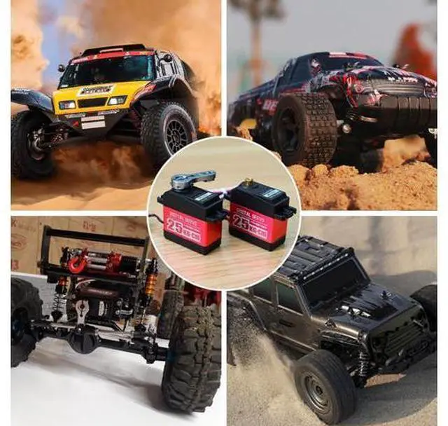 Alt view image 7 of 7 - 25KG RC Servo High Torque Servo Motors, Waterproof Full Metal Gear Steering Servo for RC Car Robotic Arms Robot DIY, Digital Servo with 25T Servo Horn, Control Angle 270°