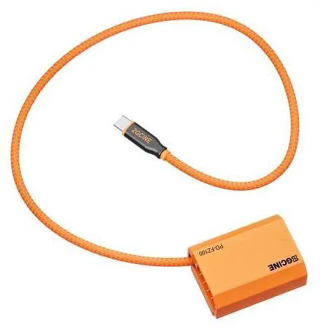 Alt view image 2 of 5 - ZGCINE USB-C PD to FZ-100 Dummy Battery Cable(Braided Wire