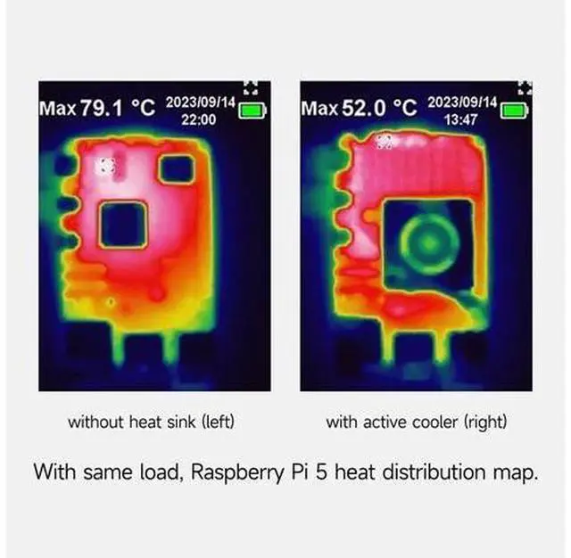 Alt view image 4 of 5 - Raspberry Pi 5 Active Cooler Heatsinks for Pi5 Raspberry Pi Official Intelligent Cooling PWM Fan Case and Acrylic Case for Pi 5 (pi5 active cooler and acrylic case)
