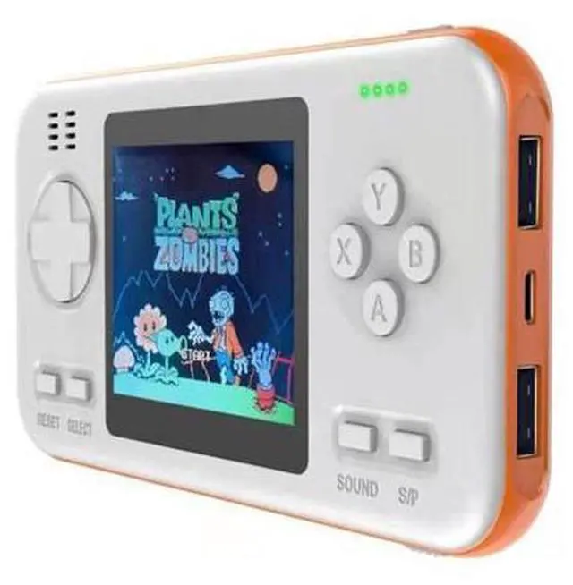 Main image of 416 Pocket Console Portable Color Screen 8000mAh Rechargeable Game Machine White Orange (White Orange)
