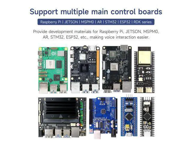 Alt view image 6 of 7 - AI Voice Recognition Module Voice Broadcast Integrated Custom Wake-up Word Programmable Sound Sensor Support Jetson/Raspberry Pi/ESP32/STM32