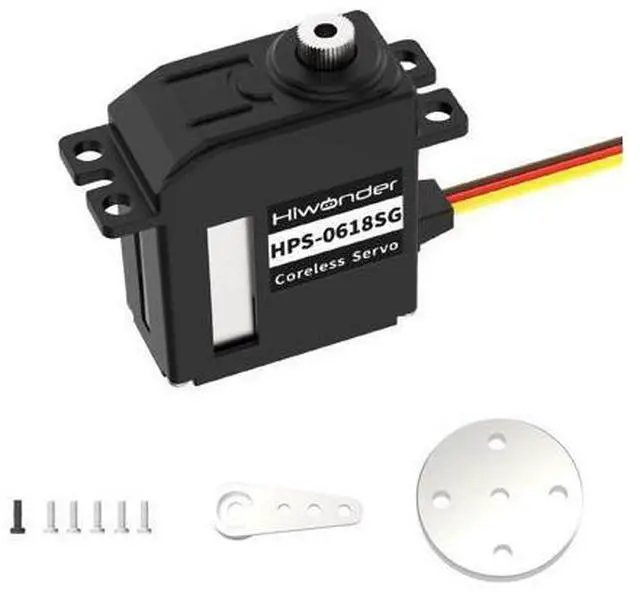 Main image of Coreless Servo Waterproof Servo with Stainless Steel Gear Motor 0.06sec High Speed Mini Servo for Robotic DIY, RC Car Control Angle 180°