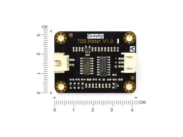 Alt view image 3 of 5 - Gravity: Analog TDS Meter Sensor Kit for Arduino - 83cm Waterproof Probe with Anti-Polarization Design, 0-1000ppm ±10%, Water Quality Testing for Hydroponics/Aquarium/Home