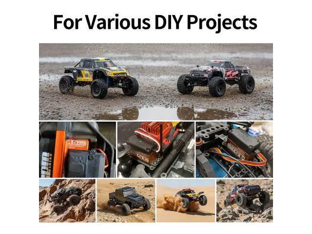 Alt view image 2 of 6 - 35KG Servo Motor High Torque Coreless Metal Gear Waterproof Digital and Stainless Steel Gear Servo Arduino Servo for Robotic DIY, RC Car, Control Angle 270°