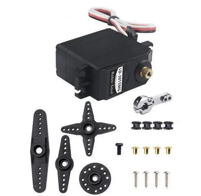 Alt view image 4 of 7 - LD-3015MG Standard Full Metal Gear Digital Servo with 17kg High Torque for RC Robot Car(Control Angle 270)