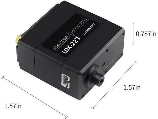 Alt view image 6 of 7 - LDX-227 Full Metal Gear Standard Digital Servo with 17kg High Torque Dual Ball Bearing for Robot(Control Angle 270)