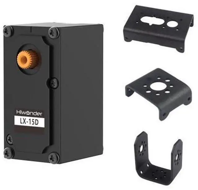 Main image of LX-15D Serial Bus Servo with Bracket, Dual Bearing Full Metal Gear Steering Servo with Debug System for RC Robot DIY, High Torque Servo 15KG.CM 6V - 17KG.CM 7.4V, Control Angle 240°