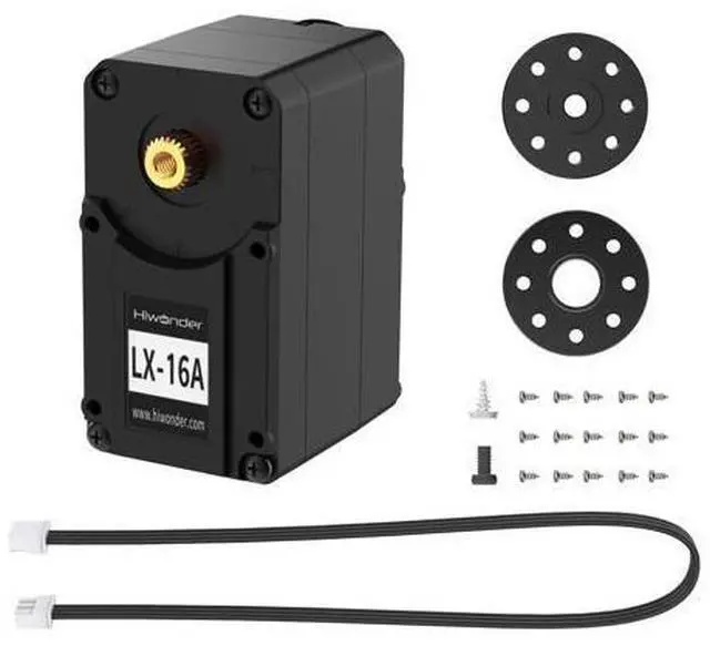 Main image of LX-16A Serial Bus Servo Dual Bearing Full Metal Gear Steering Servo with Debug System for RC Robot DIY, High Torque Servo 17KG.CM 6V - 19.5KG.CM 7.4V, Control Angle 240°
