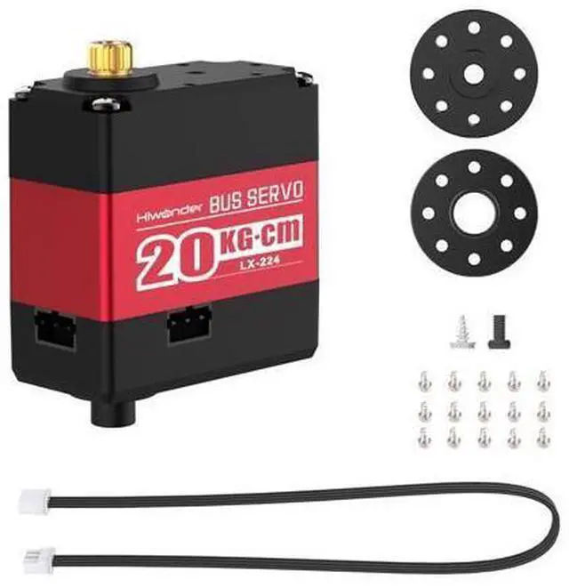 Main image of LX-224 Serial Bus Servo, 3 Connectors 20KG Large Torque Dual Ball Bearing Full Metal Servo Motor Equipped with Debug System for Robot DIY Making, 240 Degree Bus Servo